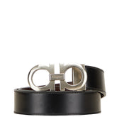 サルヴァトーレフェラガモ ガンチーニ ベルト ブラック ブラウン レザー レディース Salvatore Ferragamo 【中古】